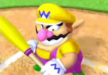 mario superstar baseball wario baseball bat baseball game baseball