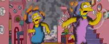 Burning Simpsons GIF - Burning Simpsons Smoke GIFs
