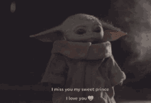 Baby Yoda I Miss You GIF - Baby Yoda I Miss You GIFs