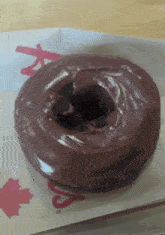 Tim Hortons Double Chocolate Donut GIF - Tim Hortons Double Chocolate Donut Donuts GIFs