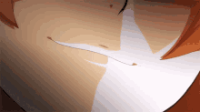 a close up of a person 's chest with a white stripe