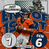 Denver Broncos (6) Vs. New York Jets (7) First-second Quarter Break GIF - Nfl National Football League Football League GIFs