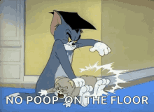 Spank Tom And Jerry GIF