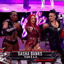 Sasha Banks Entrance GIF - Sasha Banks Entrance Team Bad GIFs