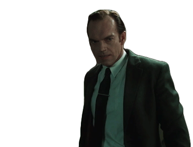 Pant Agent Smith Sticker - Pant Agent Smith Hugo Weaving Stickers