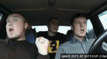 Love GIF - With Your Friends In The Car Fist Pump GIFs