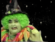 grotbags witch green hair halloween costume