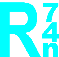 R74n Logo Sticker - R74n Logo Icon Stickers