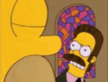 Flanders Nose GIF - Flanders Nose Whistle GIFs