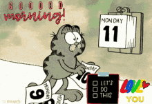 good morning mondays lets do this the garfield show love you