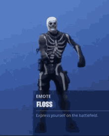 Skull Trooper Floss GIF - Skull Trooper Floss Fortnite GIFs