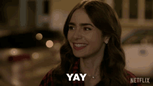 Yay Emily Cooper GIF - Yay Emily Cooper Lily Collins GIFs