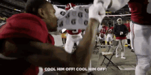 a football player with the number 3 on the back of his shirt