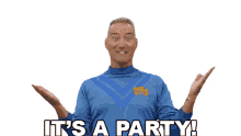 its a party anthony wiggle the wiggles party time lets have fun