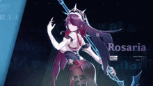 rosaria is a character from a video game called shin impact