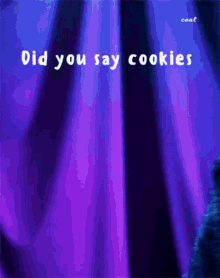Sara Did You Say Cookies GIF