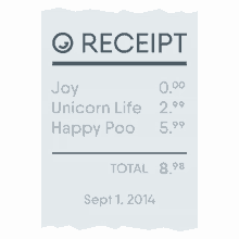joypixels receipt