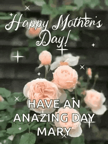 happy mother 's day ! have an amazing day mary