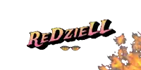 a cartoon drawing of a person wearing sunglasses and the word redziale