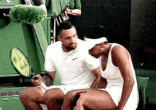 Nick Kyrgios Venus Williams GIF - Nick Kyrgios Venus Williams Fist Bump GIFs
