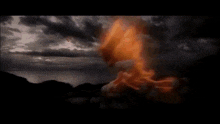 a sonic the hedgehog is standing in front of a body of water and a cloudy sky .