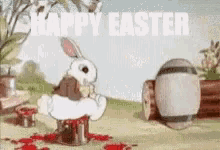 Bunny Painting GIF - Bunny Painting Happy Easter GIFs