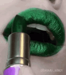 tox ninjago lipstick green makeup