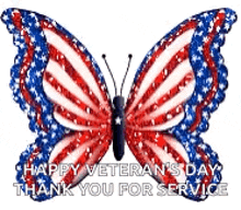 Butterfly American Flag GIF - Butterfly American Flag Red White And Blue GIFs