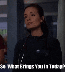 Chicago Med Natalie Manning GIF - Chicago Med Natalie Manning So What Brings You In Today GIFs