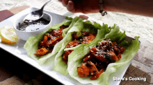 chicken lettucewraps healthy savory delicious