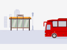 Bus Bus Stop GIF