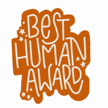 best human award friend bff bestie award