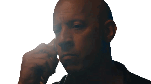 On The Phone Dominic Toretto Sticker - On The Phone Dominic Toretto Vin Diesel Stickers