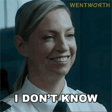I Dont Know Linda Miles GIF - I Dont Know Linda Miles Wentworth GIFs