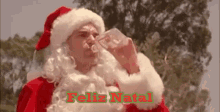 Feliz Natal GIF - Natal Papainoel Bebendo GIFs