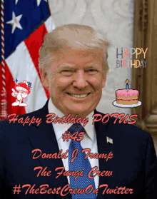 Potus Happy Birthday GIF - Potus Happy Birthday Donald Trump GIFs