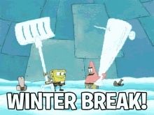 Spongebob Patrick Star GIF - Spongebob Patrick Star Winter Break GIFs