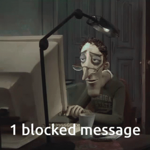 Youlostman 1blocked Message GIF - Youlostman 1Blocked Message Whg -  Discover & Share GIFs