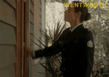 Knock Knock Vera Bennett GIF - Knock Knock Vera Bennett Wentworth GIFs