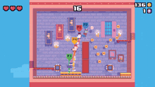 a screenshot of a video game with a score of 449