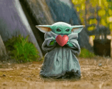 Baby Yoda I Love You GIF - Baby Yoda I Love You Heartbeat GIFs