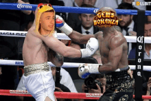 Meme engraçado da competição de boxe