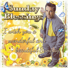 sunday blessings i wish you a wonderful and beautiful sunday picture