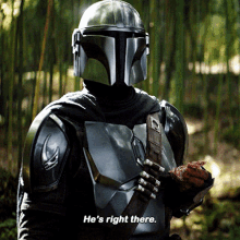 The Mandalorian Hes Right There GIF