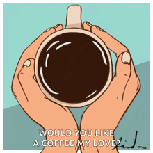 i love you love love you coffee cup of coffee
