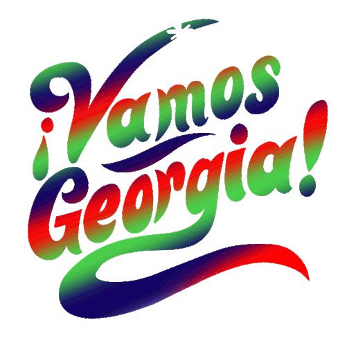 Lets Go Georgia Vamos Sticker - Lets Go Georgia Vamos Vamos Georgia Stickers
