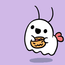 candy halloween trick or treat here you go ghost
