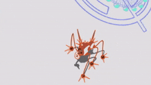 a cartoon drawing of a building and a spider