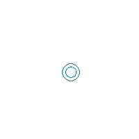 a pixel art drawing of a blue heart with wings on a white background .