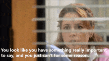 The Office Pam GIF - The Office Pam Something Important To Say GIFs